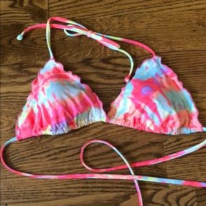 tie dye bikini top